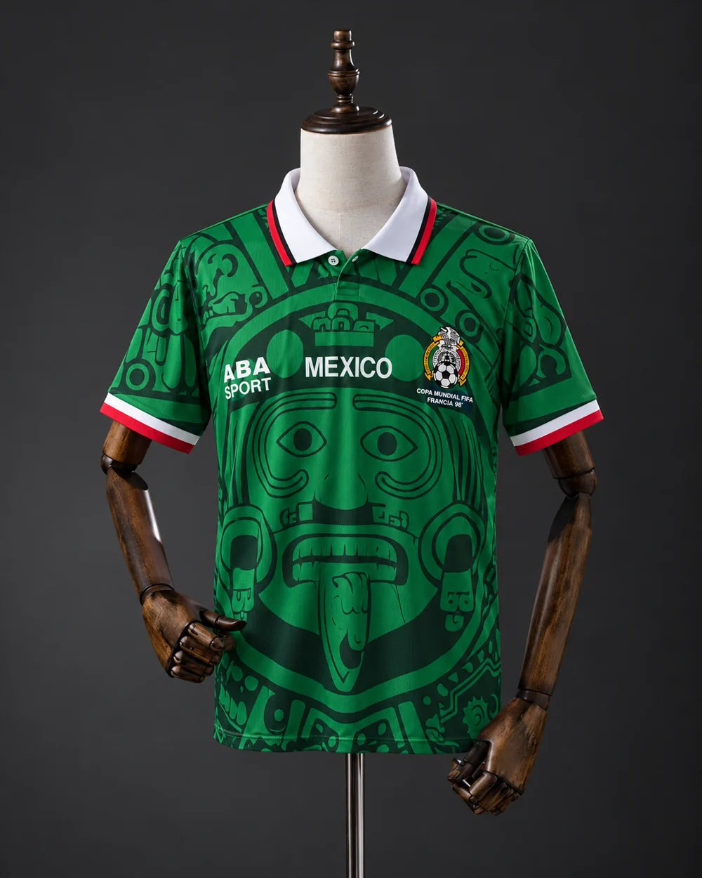 Mexico 1998 Home Heavy Quality Retro Jersey