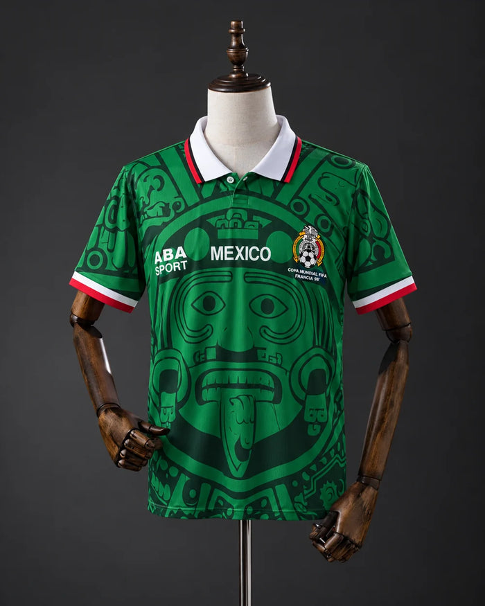 Mexico 1998 Home Heavy Quality Retro Jersey